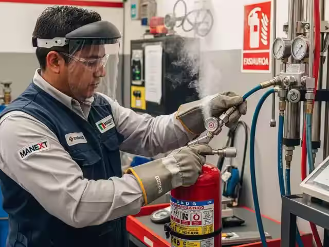 Recarga de Extintor de Agua Presurizada