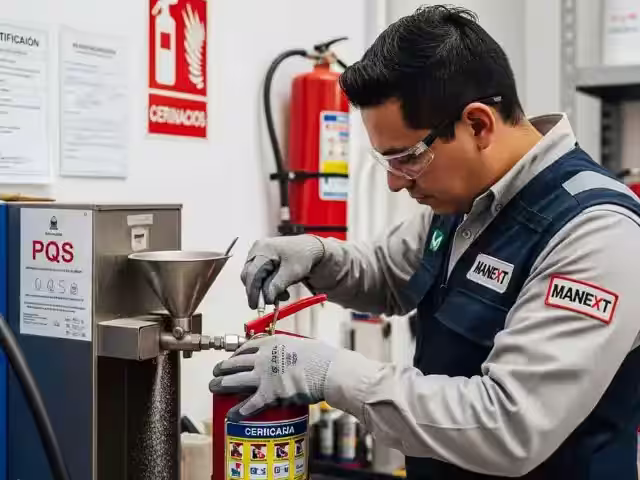 Recarga de Extintor PQS Polvo Químico Seco