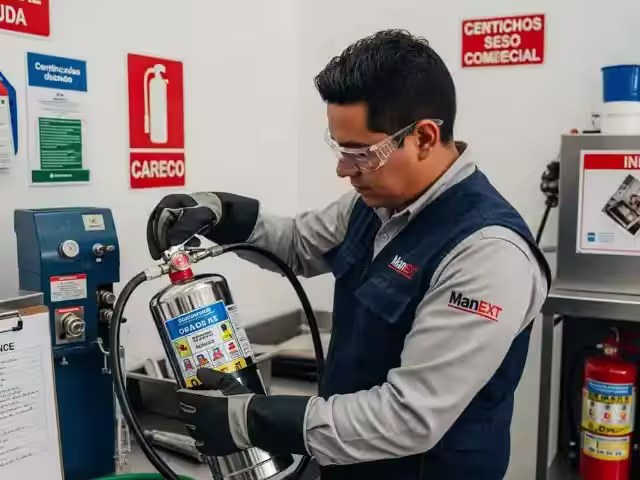 Recarga de Extintor Tipo K para Cocinas