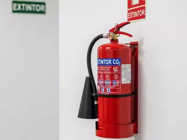 Extintor CO2 para data centers y cuartos de servidores — sin residuos, sin daño a equipos electrónicos