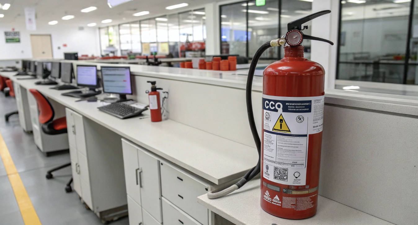 Extintor de CO₂ (Dióxido de Carbono)
